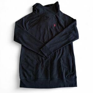 Polo by Ralph Lauren Black Turtleneck Sweater with Red Pony